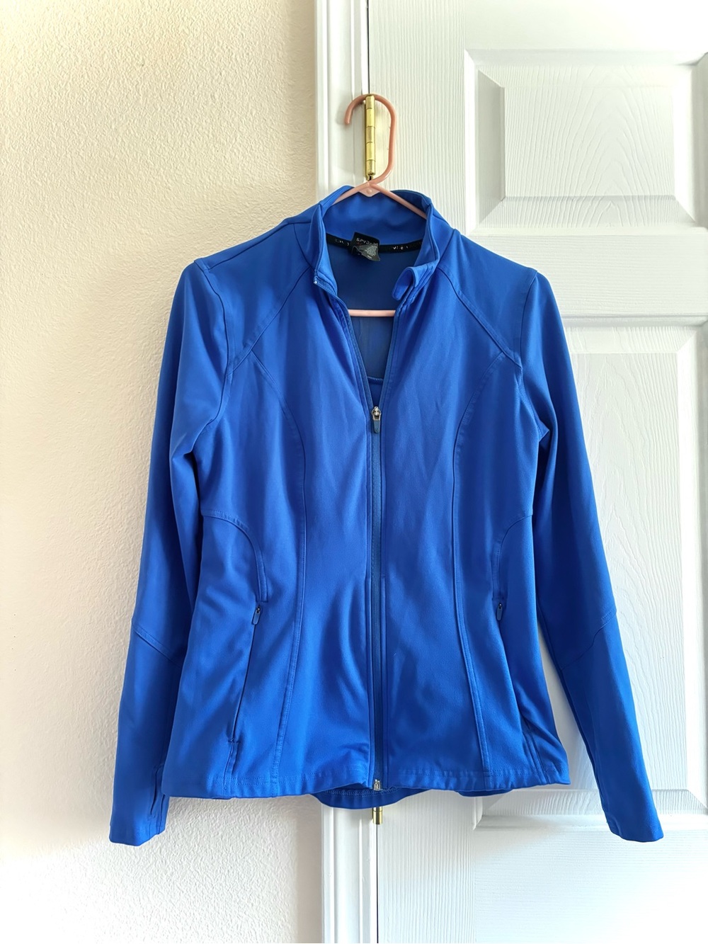 Spyder Active Women's Blue Full-Zip Jacket Sporty Workout Size M